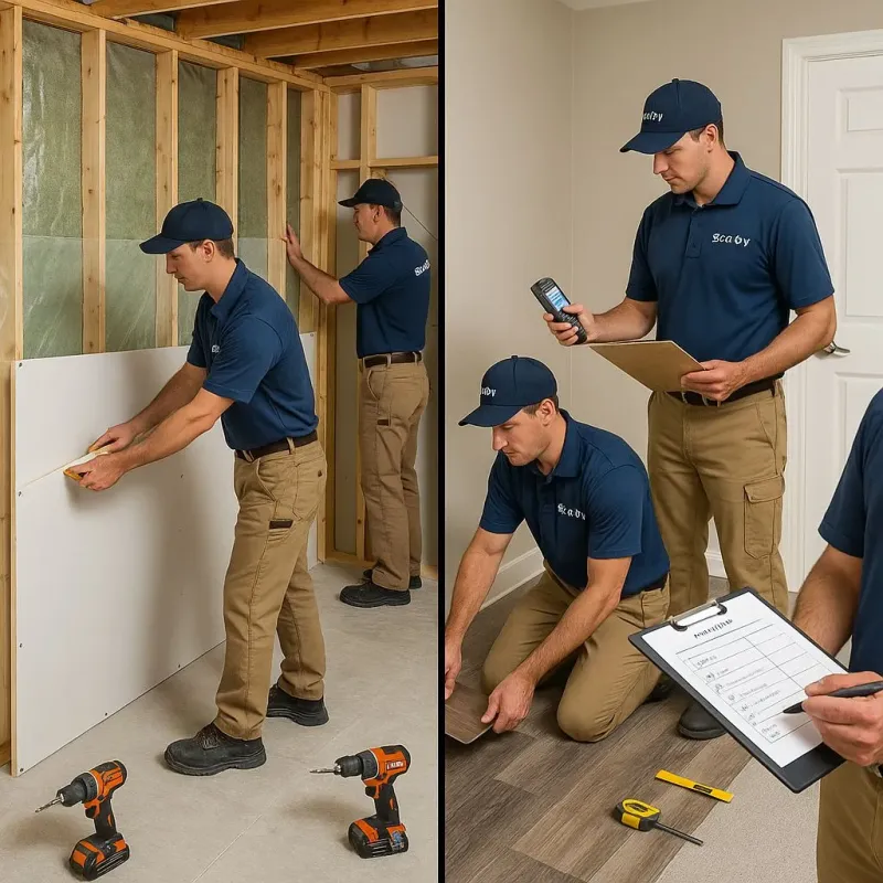 Repairs and Reconstruction process in Wellman, IA
